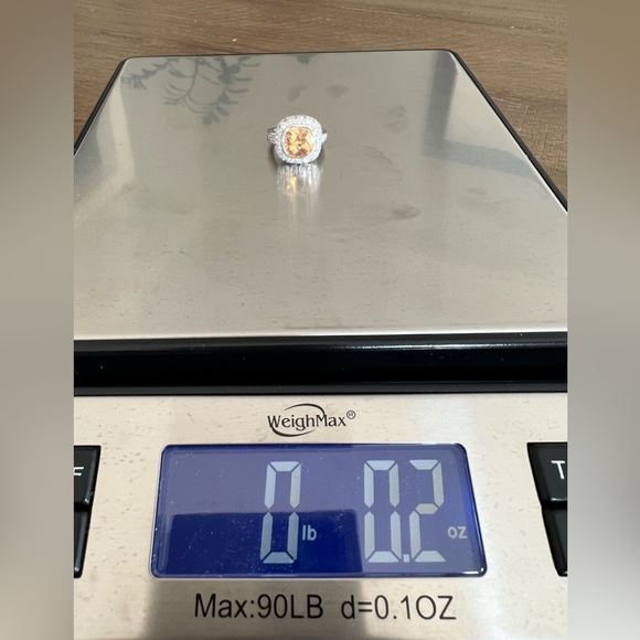 Premier Designs Cushion Cut Champagne Colored Ring - Picture 10 of 11